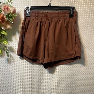 Xersion Women’s Brown Athletic Shorts XS 4” Inseam Pockets
